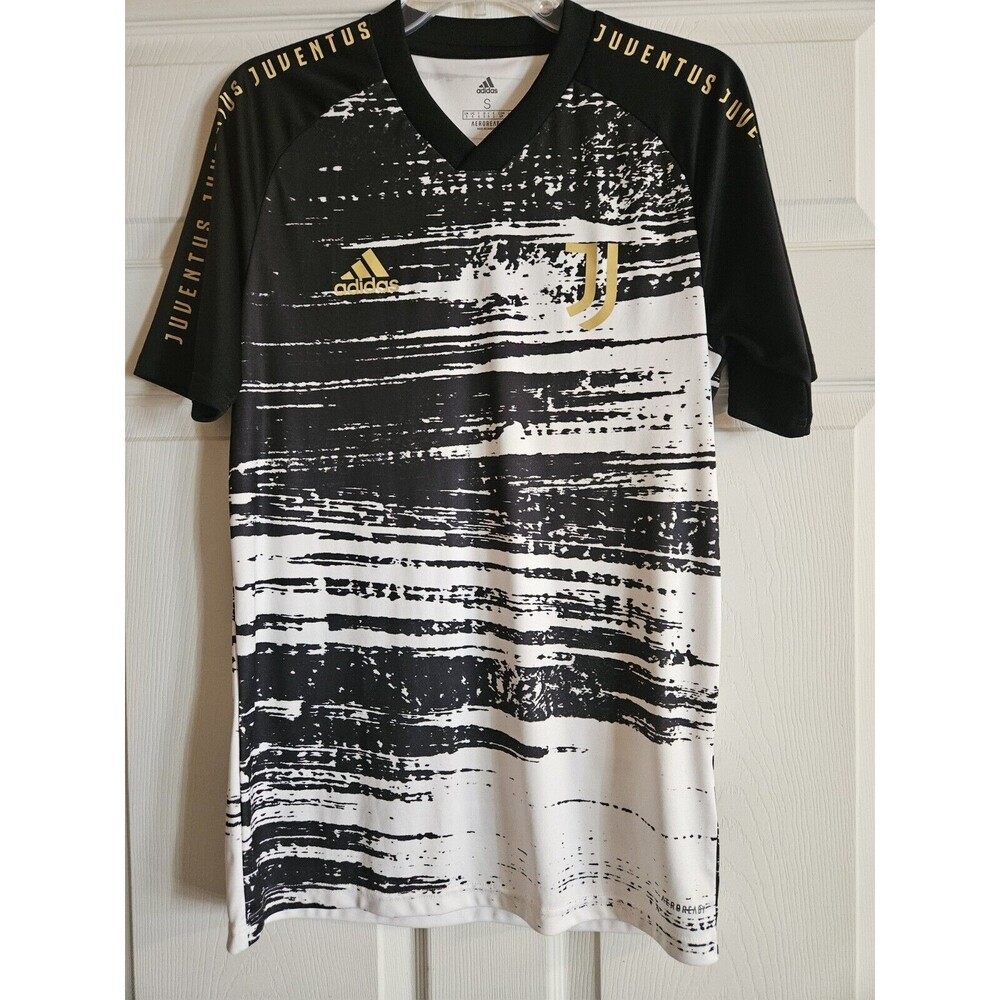 ADIDAS JUVENTUS PRE-MATCH JERSEY FI4891 WHITE/BLACK 2020-2021 SIZE MEN'S SMALL